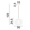 Lampa wisząca BAMBU LE43420 Luces Exclusivas