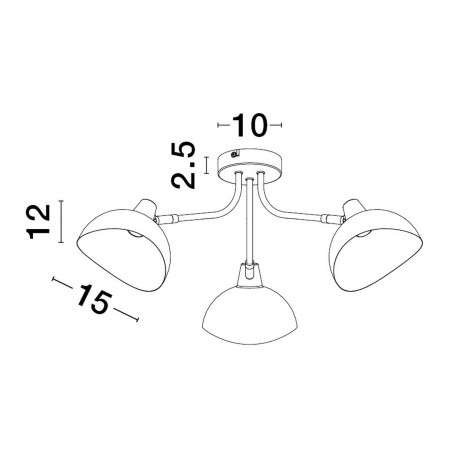 Lampa sufitowa BANAC LE43423 Luces Exclusivas