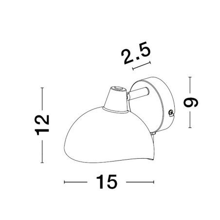 Lampa ścienna BANAC LE43425 Luces Exclusivas