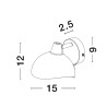 Lampa ścienna BANAC LE43425 Luces Exclusivas