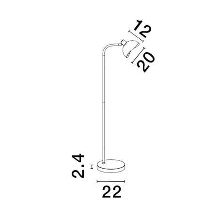 Lampa podłogowa BANAC LE43427 Luces Exclusivas