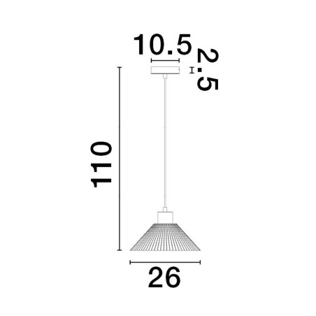 Lampa wisząca BAPUZ LE43428 Luces Exclusivas