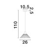 Lampa wisząca BAPUZ LE43428 Luces Exclusivas