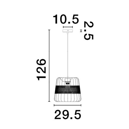 Lampa wisząca BAPUZ LE43429 Luces Exclusivas
