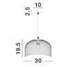 Lampa wisząca BAQUE LE43431 Luces Exclusivas