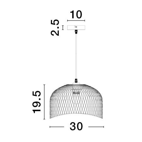 Lampa wisząca BAQUE LE43432 Luces Exclusivas