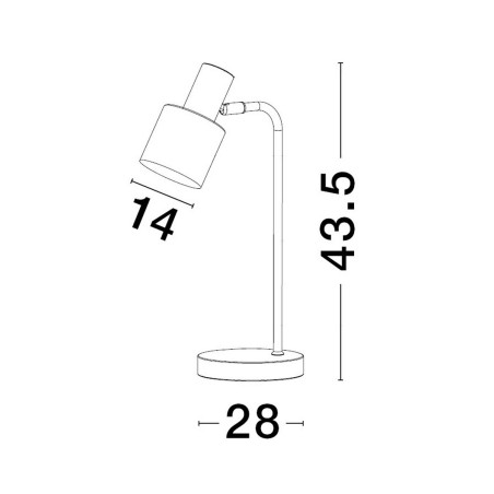 Lampa stołowa FRESNILLO LE43442 Luces Exclusivas
