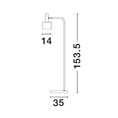 Lampa podłogowa FRESNILLO LE43443 Luces Exclusivas