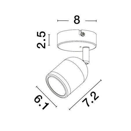 Lampa ścienna ACALAN LE43447 Luces Exclusivas