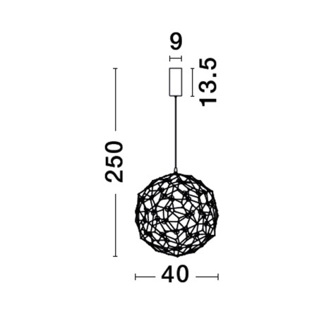 Lampa wisząca ALTA LE43476 Luces Exclusivas
