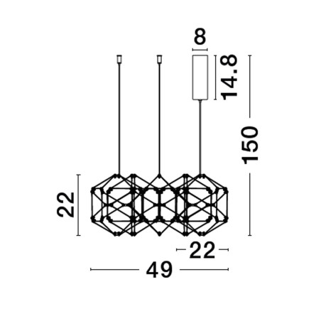 Lampa wisząca ASIS LE43479 Luces Exclusivas