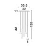 Lampa wisząca SITGES LE43498 Luces Exclusivas