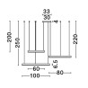 Lampa wisząca JACA CCT LE43504 Luces Exclusivas