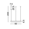 Lampa wisząca JACA CCT LE43512 Luces Exclusivas