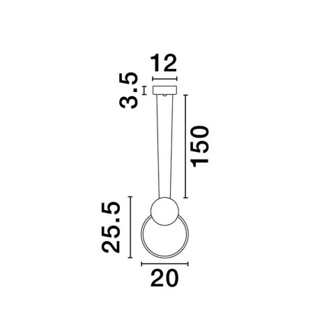 Lampa wisząca BARRE LE43549 Luces Exclusivas