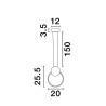 Lampa wisząca BARRE LE43549 Luces Exclusivas
