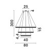 Lampa wisząca ACACIO LE43558 Luces Exclusivas
