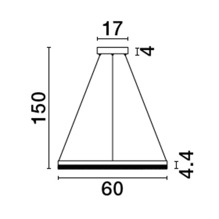 Lampa wisząca ACACIO LE43560 Luces Exclusivas
