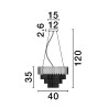 Lampa wisząca ACATEN LE43564 Luces Exclusivas
