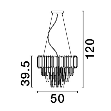 Lampa wisząca ACATEN LE43574 Luces Exclusivas