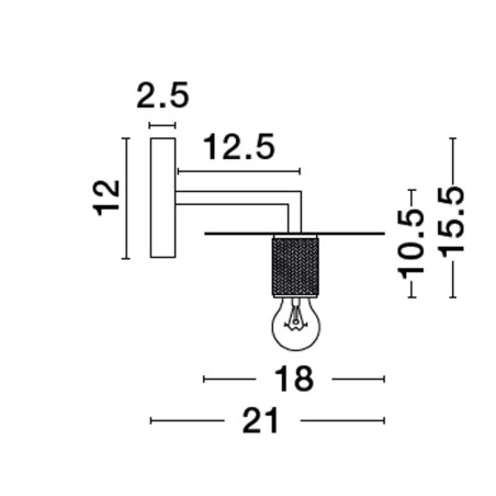 Lampa ścienna BAJIO LE43609 Luces Exclusivas
