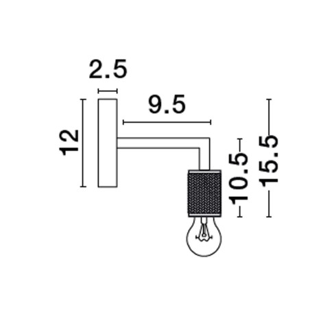 Lampa ścienna BAJIO LE43610 Luces Exclusivas