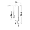 Lampa wisząca BAHAMA LE43624 Luces Exclusivas