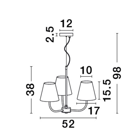 Lampa wisząca BAJADA LE43642 Luces Exclusivas