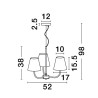Lampa wisząca BAJADA LE43642 Luces Exclusivas