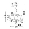 Lampa wisząca BAJADA LE43643 Luces Exclusivas