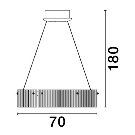 Lampa wisząca BAJIOS LE43647 Luces Exclusivas