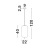 Lampa wisząca PILAR LE43662 Luces Exclusivas