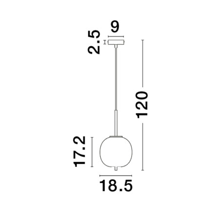 Lampa wisząca PILAR LE43664 Luces Exclusivas