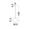 Lampa wisząca PILAR LE43664 Luces Exclusivas
