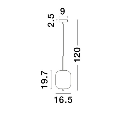 Lampa wisząca PILAR LE43665 Luces Exclusivas
