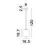 Lampa wisząca PILAR LE43665 Luces Exclusivas