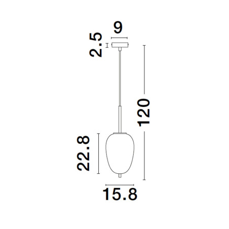 Lampa wisząca PILAR LE43666 Luces Exclusivas