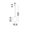 Lampa wisząca PILAR LE43666 Luces Exclusivas
