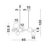 Lampa wisząca PARLA LE43676 Luces Exclusivas