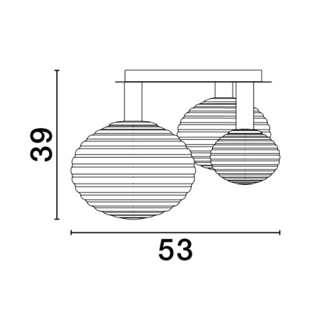 Lampa sufitowa BALAJU LE43683 Luces Exclusivas
