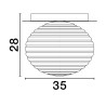Lampa sufitowa BALAJU LE43685 Luces Exclusivas