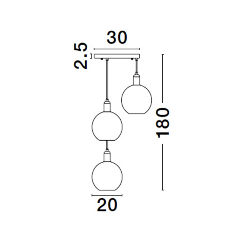 Lampa wisząca BALCHE LE43695 Luces Exclusivas