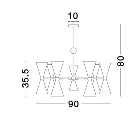 Lampa wisząca BALSAS LE43698 Luces Exclusivas