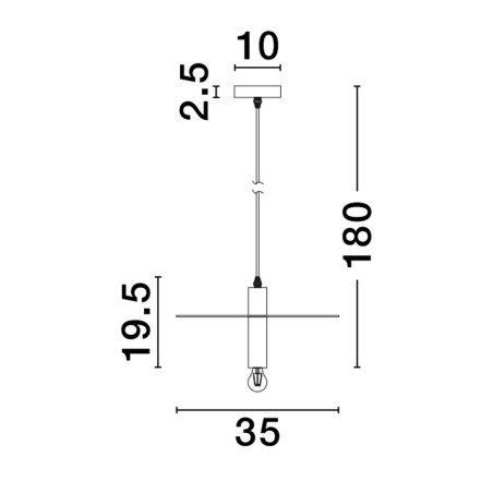 Lampa wisząca BAJIO LE43703 Luces Exclusivas