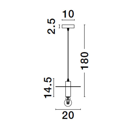 Lampa wisząca BAJIO LE43704 Luces Exclusivas