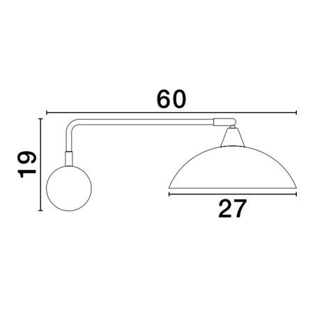 Lampa ścienna BAMORE LE43710 Luces Exclusivas