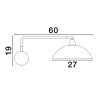 Lampa ścienna BAMORE LE43710 Luces Exclusivas