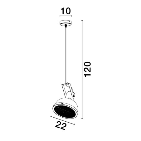 Lampa wisząca BANCOS LE43713 Luces Exclusivas
