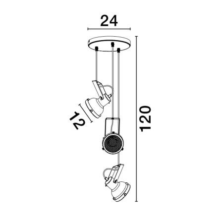 Lampa wisząca BANCOS LE43714 Luces Exclusivas