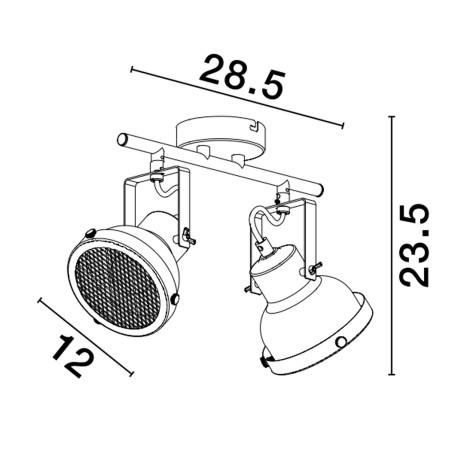 Lampa sufitowa BANCOS LE43717 Luces Exclusivas